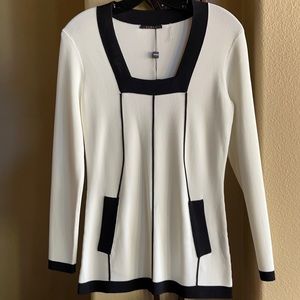 Cyrus Square Neck Pullover Sweater S NWT